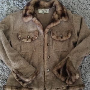 Tasha Polizzi faux fur jacket